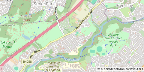 Map of Bristol, Somerset
