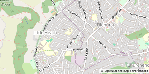 Map of Reading, Berkshire