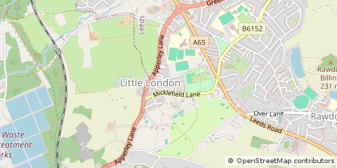 Map of Weeton, West Yorkshire