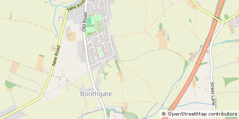 Map of Belper, Derbyshire