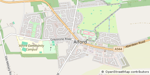 Map of Alford, Aberdeenshire