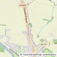 Map of Solihull, West Midlands