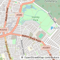 Map of Liverpool, Merseyside