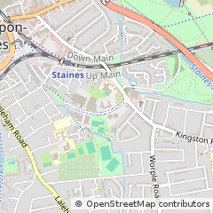 Map of Staines-Upon-Thames, Middlesex