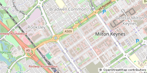 Map of Milton Keynes