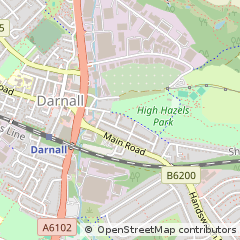 Map of Sheffield