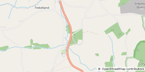 Map of Launceston, Cornwall