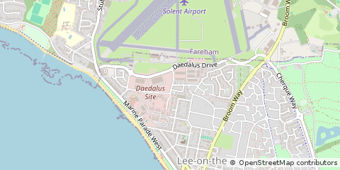 Map of LEE-on-the-Solent, Hampshire