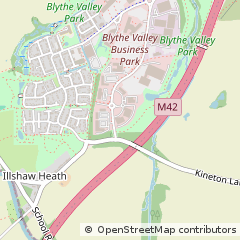 Map of Solihull, West Midlands