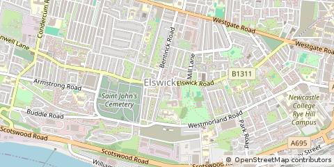 Map of Newcastle Upon Tyne