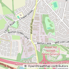 Map of Cannock, Staffordshire