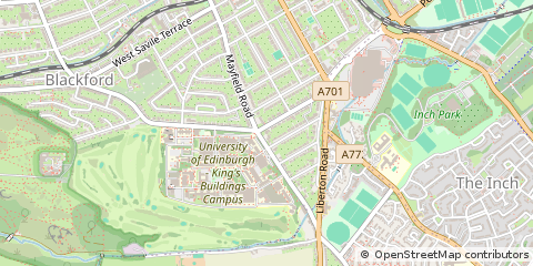 Map of Edinburgh, Lothian