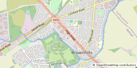 Map of Walsall, West Midlands