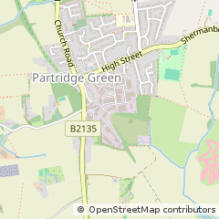 Map of Horsham, West Sussex