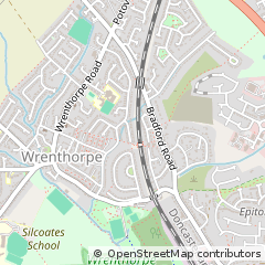Map of Wakefield, West Yorkshire