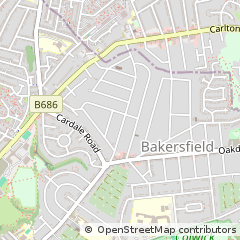 Map of Nottingham, Notts