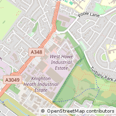 Map of Bournemouth, Dorset