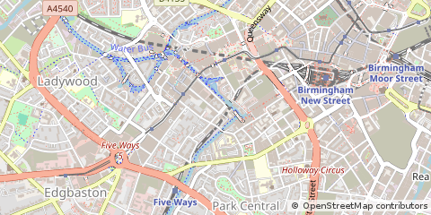 Map of Birmingham