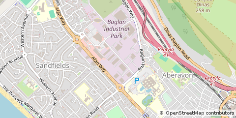 Map of Port Talbot