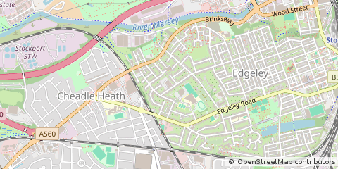Map of Stockport, Cheshire