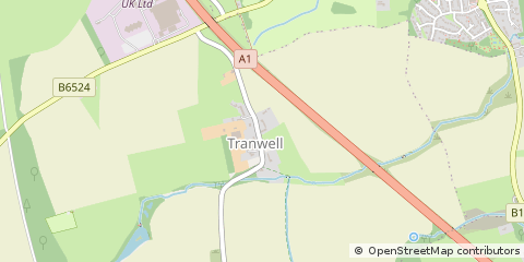 Map of Morpeth, Northumberland