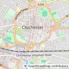 Map of Chichester, West Sussex