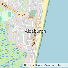 Map of Aldeburgh, Suffolk