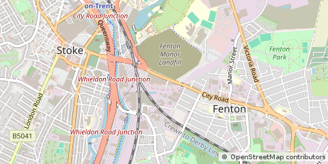 Map of Stoke-on-Trent