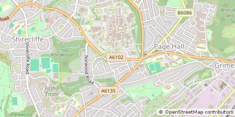 Map of Sheffield