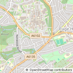 Map of Sheffield