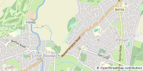 Map of Walsall, West Midlands