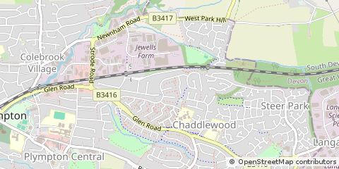 Map of Plymouth, Devon