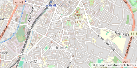 Map of Walsall
