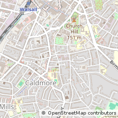 Map of Walsall