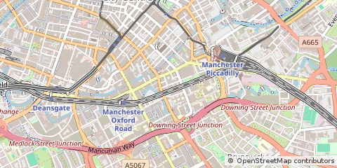 Map of Manchester, Greater Manchester