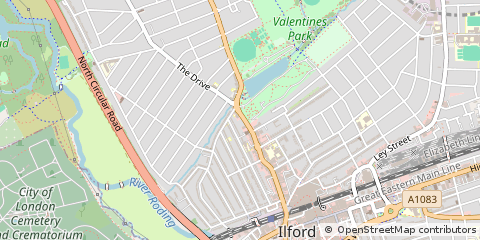 Map of Ilford
