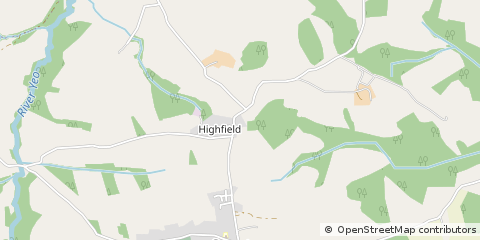 Map of Crediton, Devon
