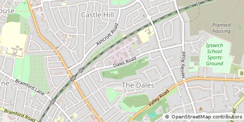 Map of Ipswich, Suffolk