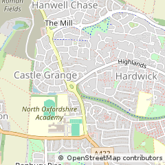 Map of Banbury, Oxfordshire