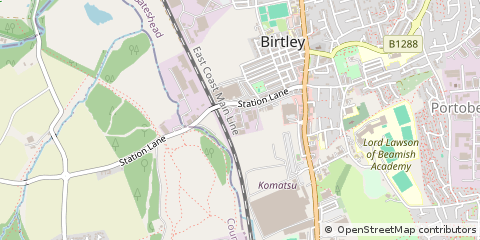 Map of County Durham