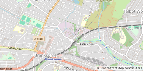 Map of Poole, Dorset