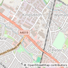 Map of Cheltenham, Gloucestershire
