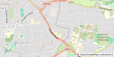 Map of Leicester