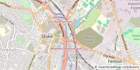 Map of Stoke-on-Trent