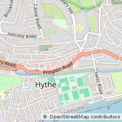 Map of Hythe, Kent