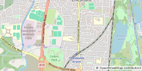 Map of Cheshunt