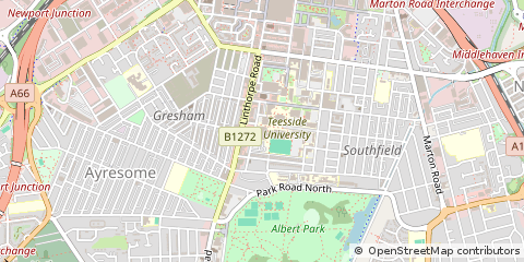 Map of Middlesbrough