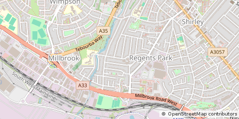 Map of Southampton, Hampshire