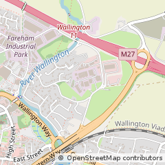 Map of Military Road Fareham, Hampshire