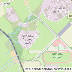 Map of Llandow, Vale of Glamorgan